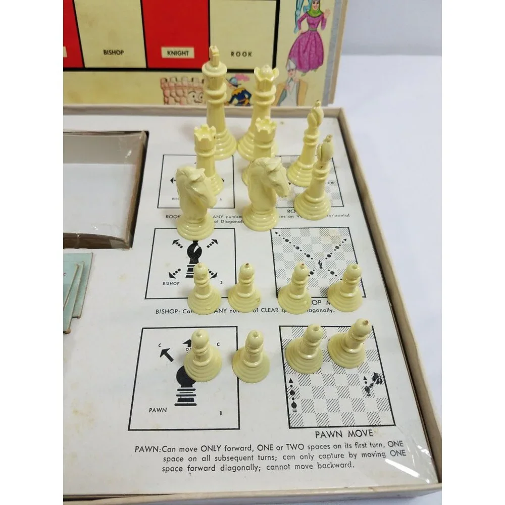 Selright Chess For Juniors Board Game Vintage 1965 Teaching for Children